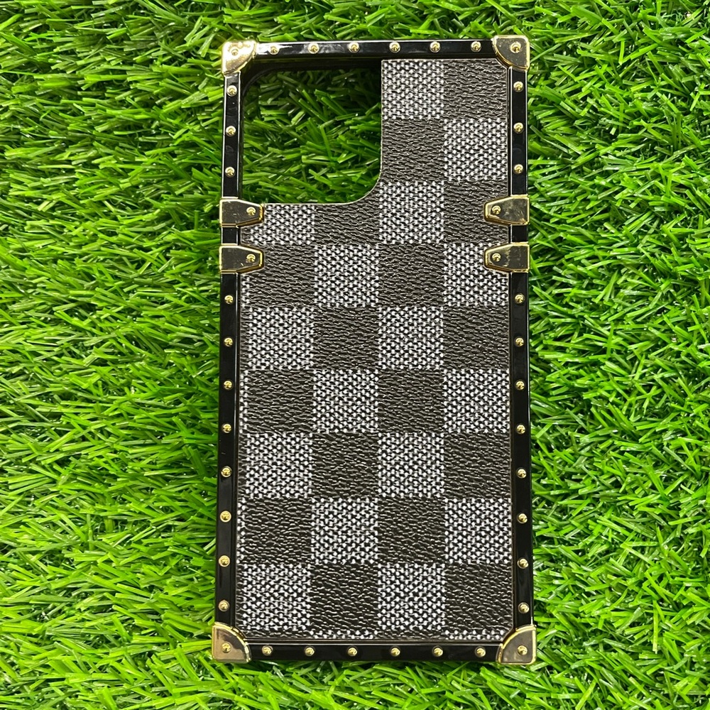 iPhone 13 Pro Max Checkered Hybrid Case
